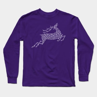 White snowflake reindeer Long Sleeve T-Shirt